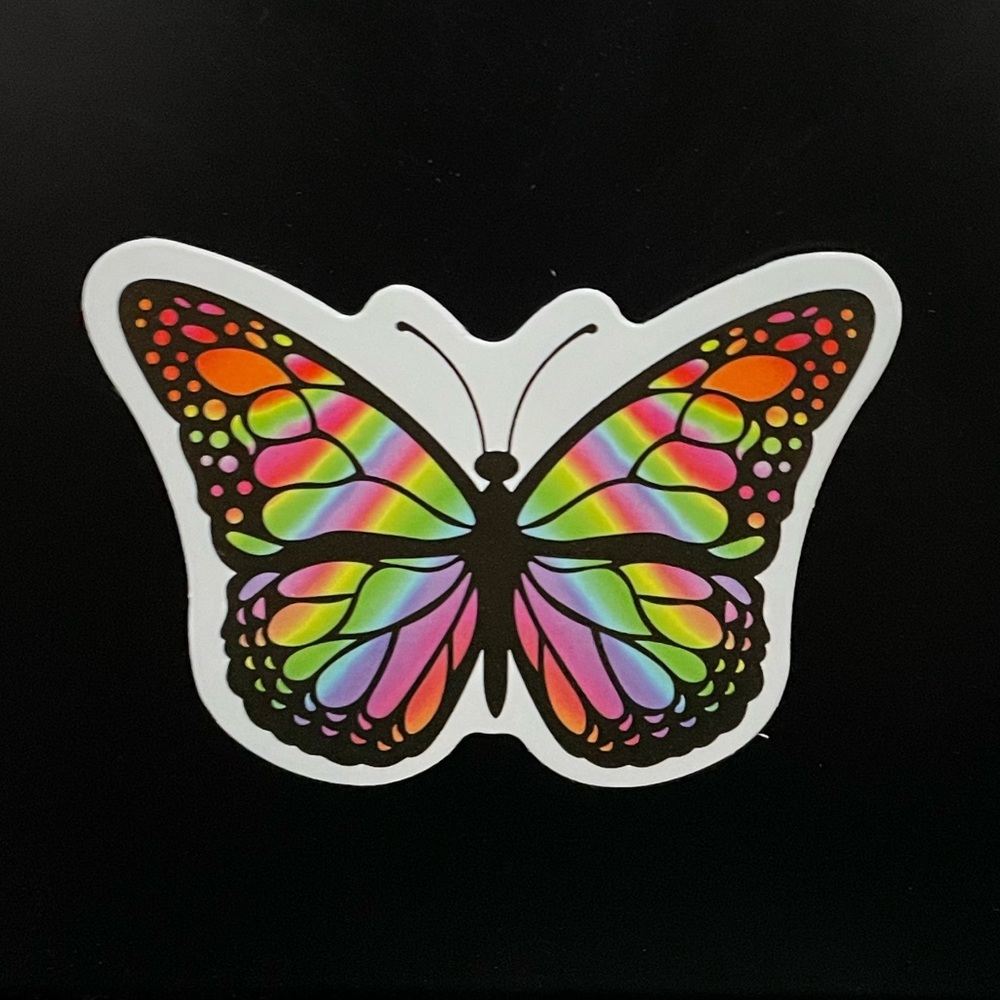 Rainbow Butterfly Sticker